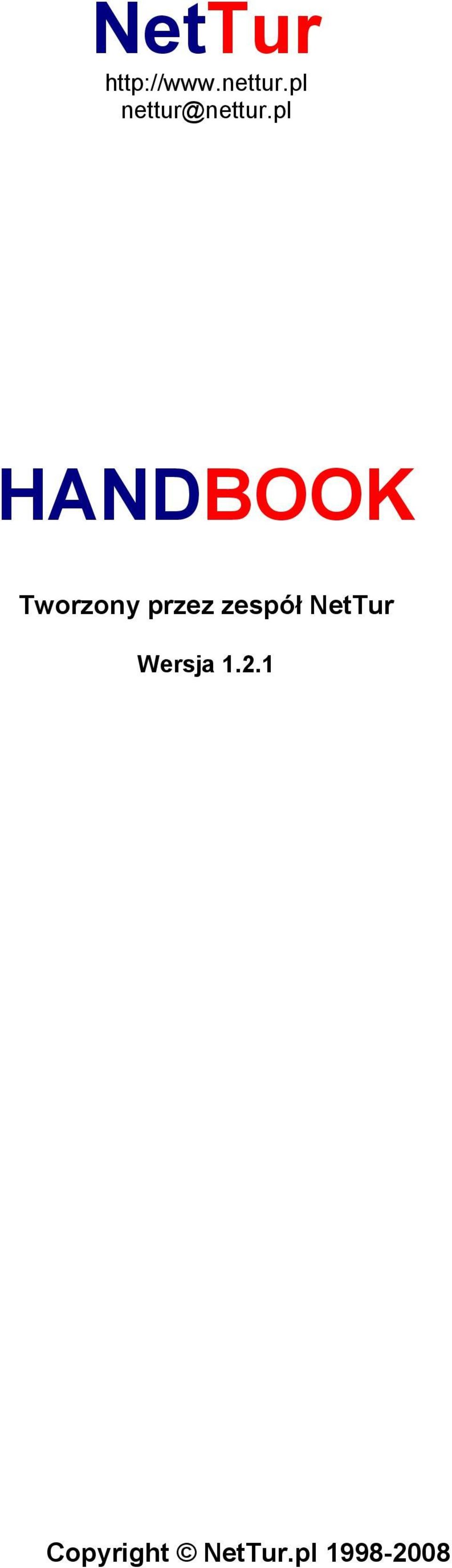 pl HANDBOOK Tworzony przez