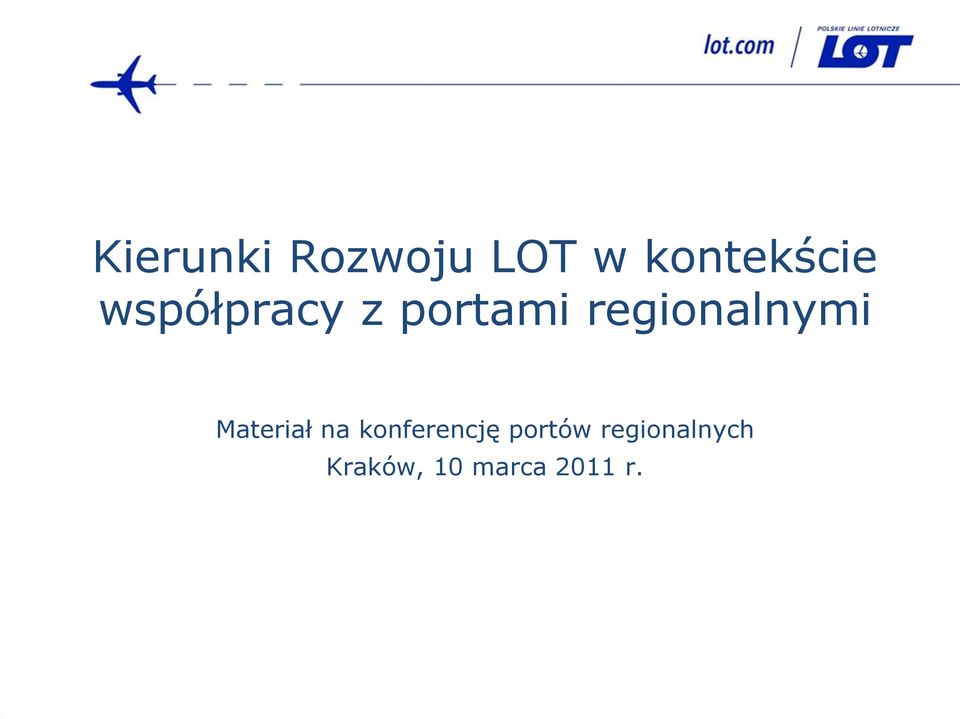 Materiał na konferencję portów