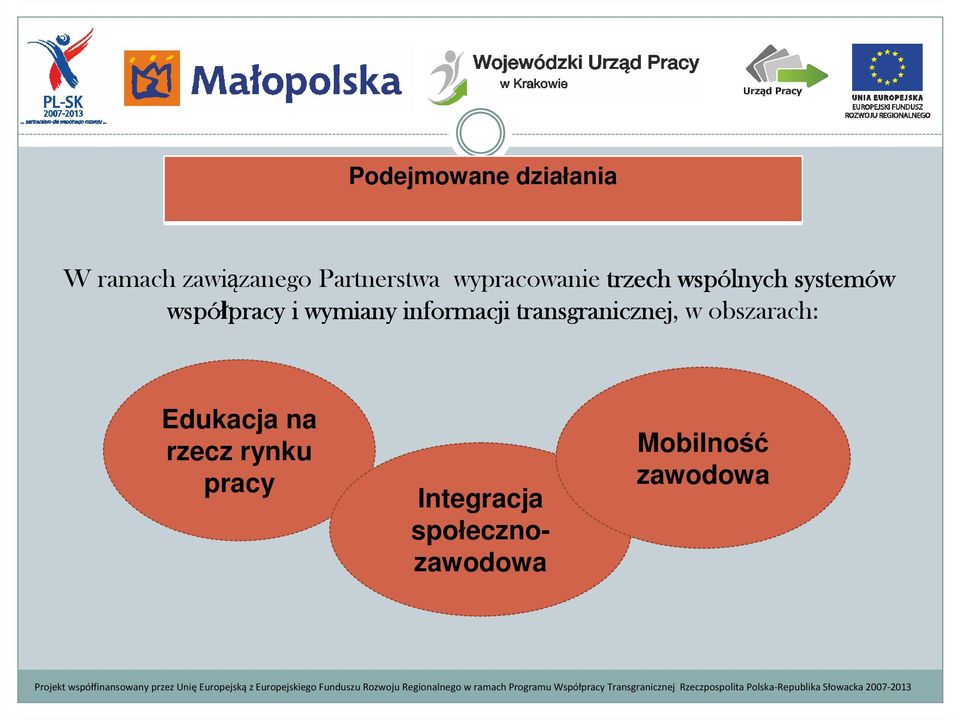 wymiany informacji transgranicznej, w obszarach: Edukacja