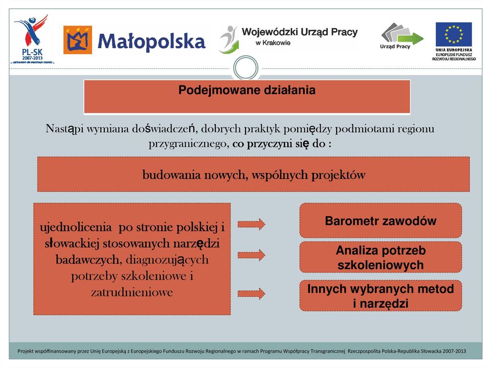 stronie polskiej i słowackiej stosowanych narzędzi badawczych, diagnozujących potrzeby