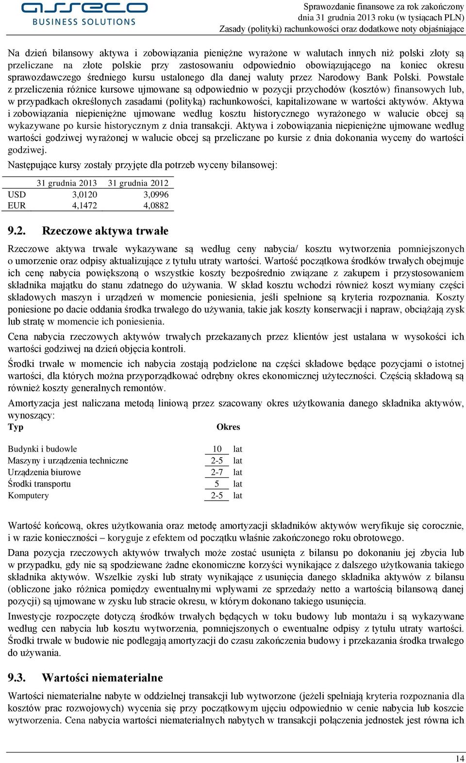 Powstałe z przeliczenia różnice kursowe ujmowane są odpowiednio w pozycji przychodów (kosztów) finansowych lub, w przypadkach określonych zasadami (polityką) rachunkowości, kapitalizowane w wartości