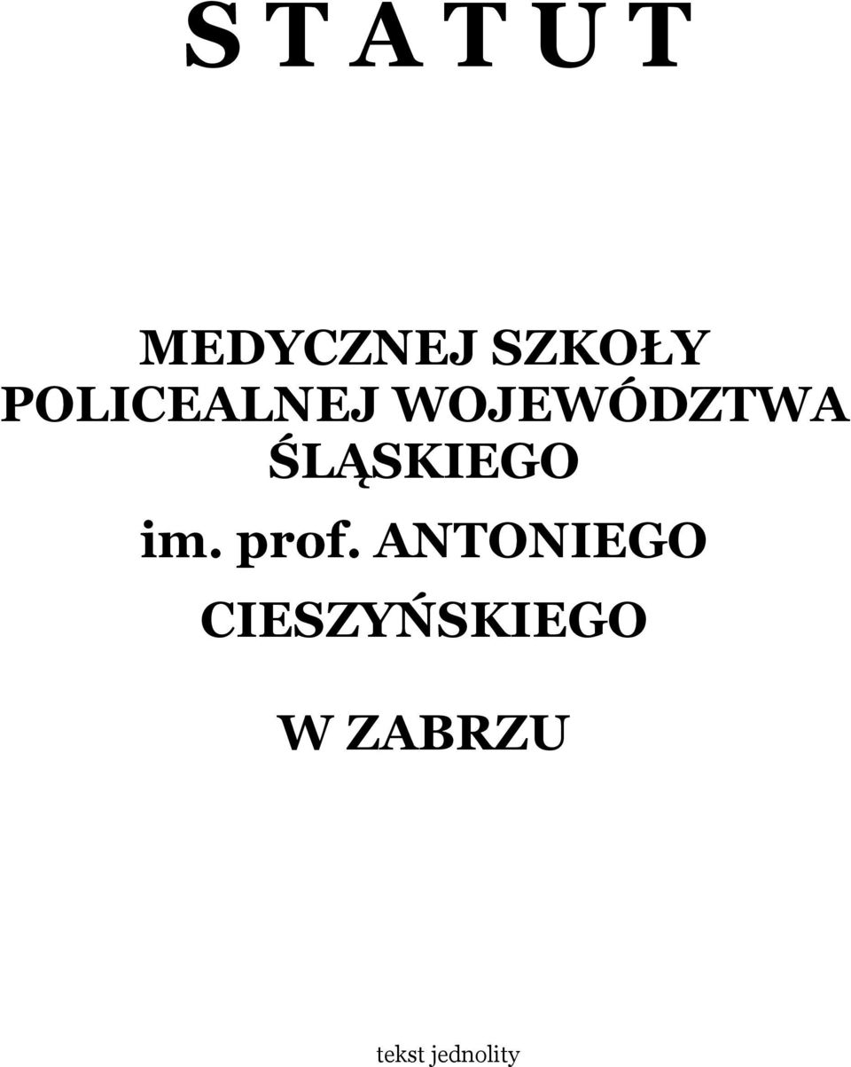 ŚLĄSKIEGO im. prof.