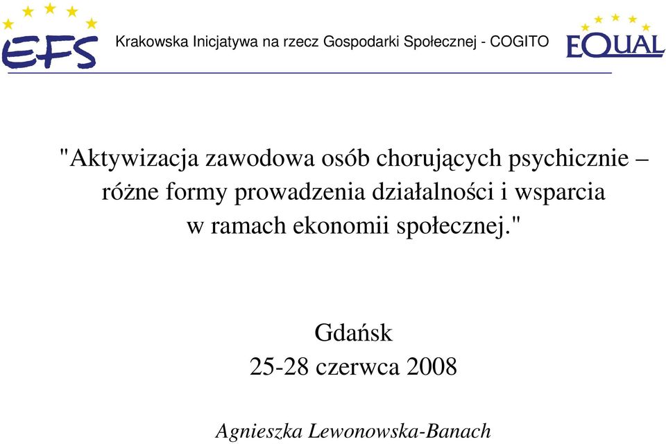 formy prowadzenia działalności i wsparcia w ramach ekonomii