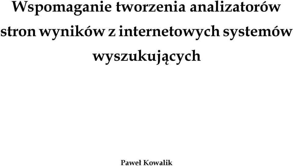 wyników z internetowych