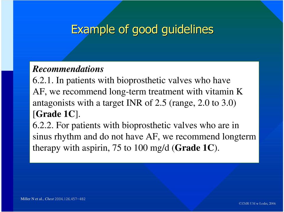 antagonists with a target INR of 2.