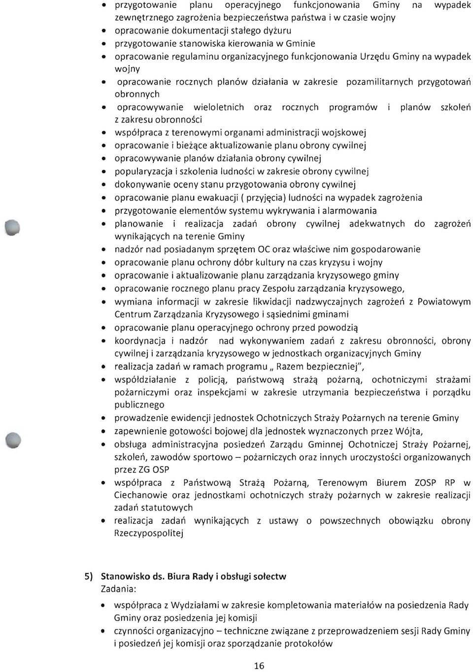 ania w zakresie pozamilitarnych przygotowan obronnych opracowywanie wieloletnich oraz rocznych program6w plan6w szkolen z zakresu obronnosci wsp6!