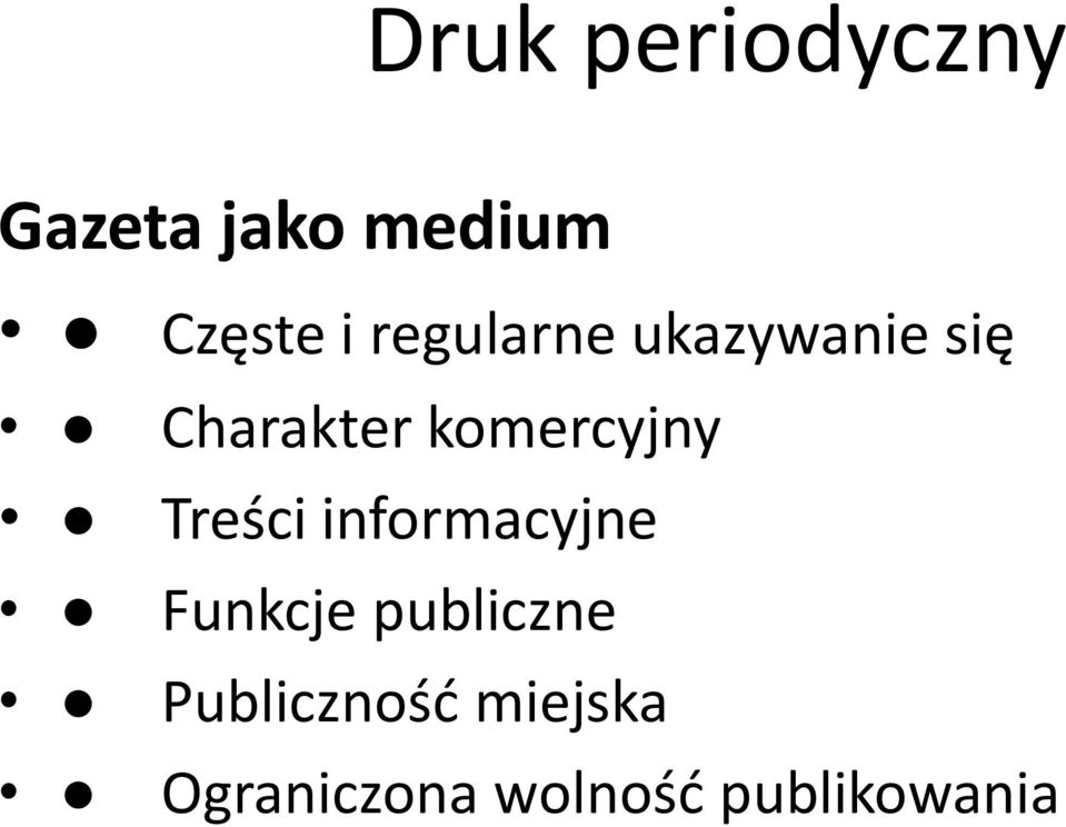 Treści informacyjne Funkcje publiczne