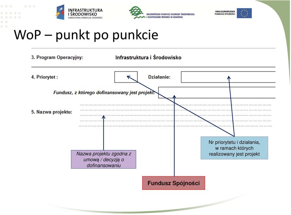 dofinansowaniu Nr priorytetu i