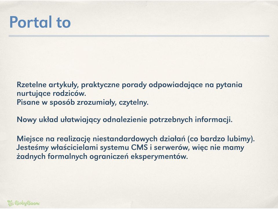 Nowy układ ułatwiający odnalezienie potrzebnych informacji.