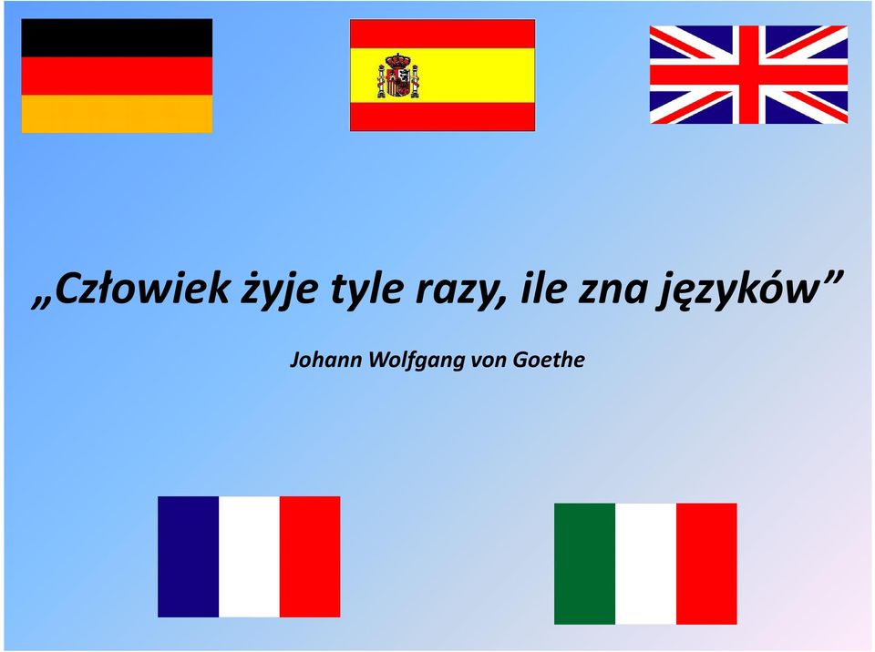 zna języków