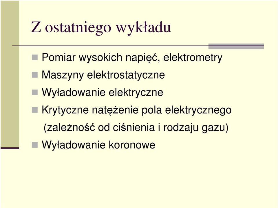 elektryczne Krytyczne natężenie pola elektrycznego