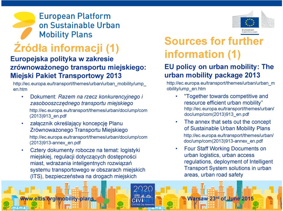 pdf załącznik określający koncepcję Planu Zrównoważonego Transportu Miejskiego http://ec.europa.eu/transport/themes/urban/doc/ump/com (2013)913-annex_en.