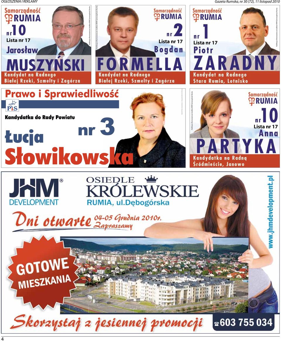 Publikacja sfinansowana ze środków KWW  Lista nr 17 Lista nr 17 Publikacja