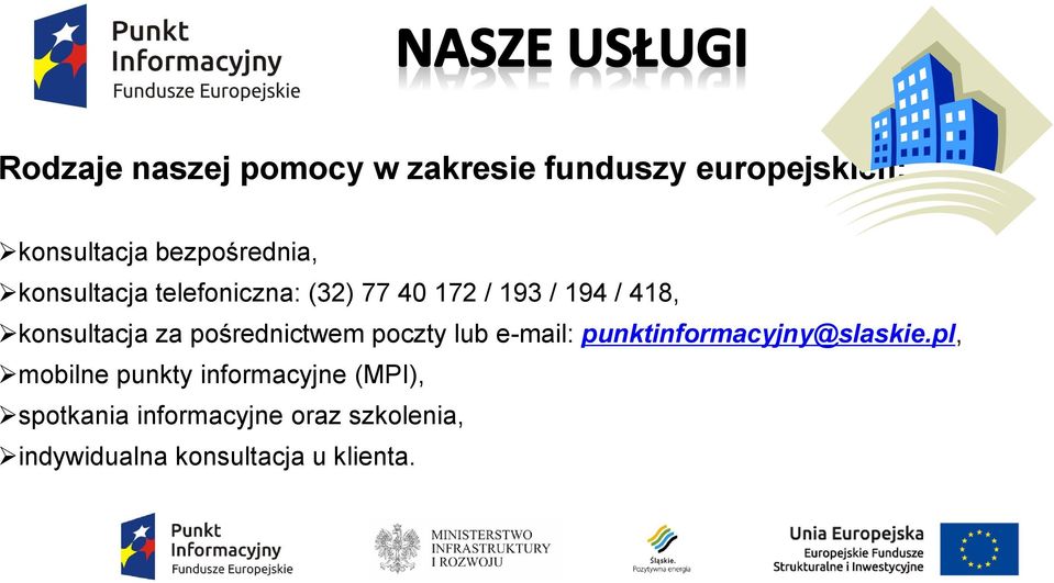 pośrednictwem poczty lub e-mail: punktinformacyjny@slaskie.