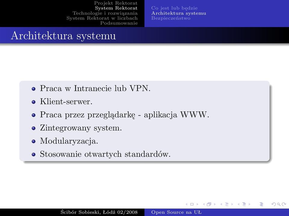 Klient-serwer. Praca przez przeglądarkę - aplikacja WWW.