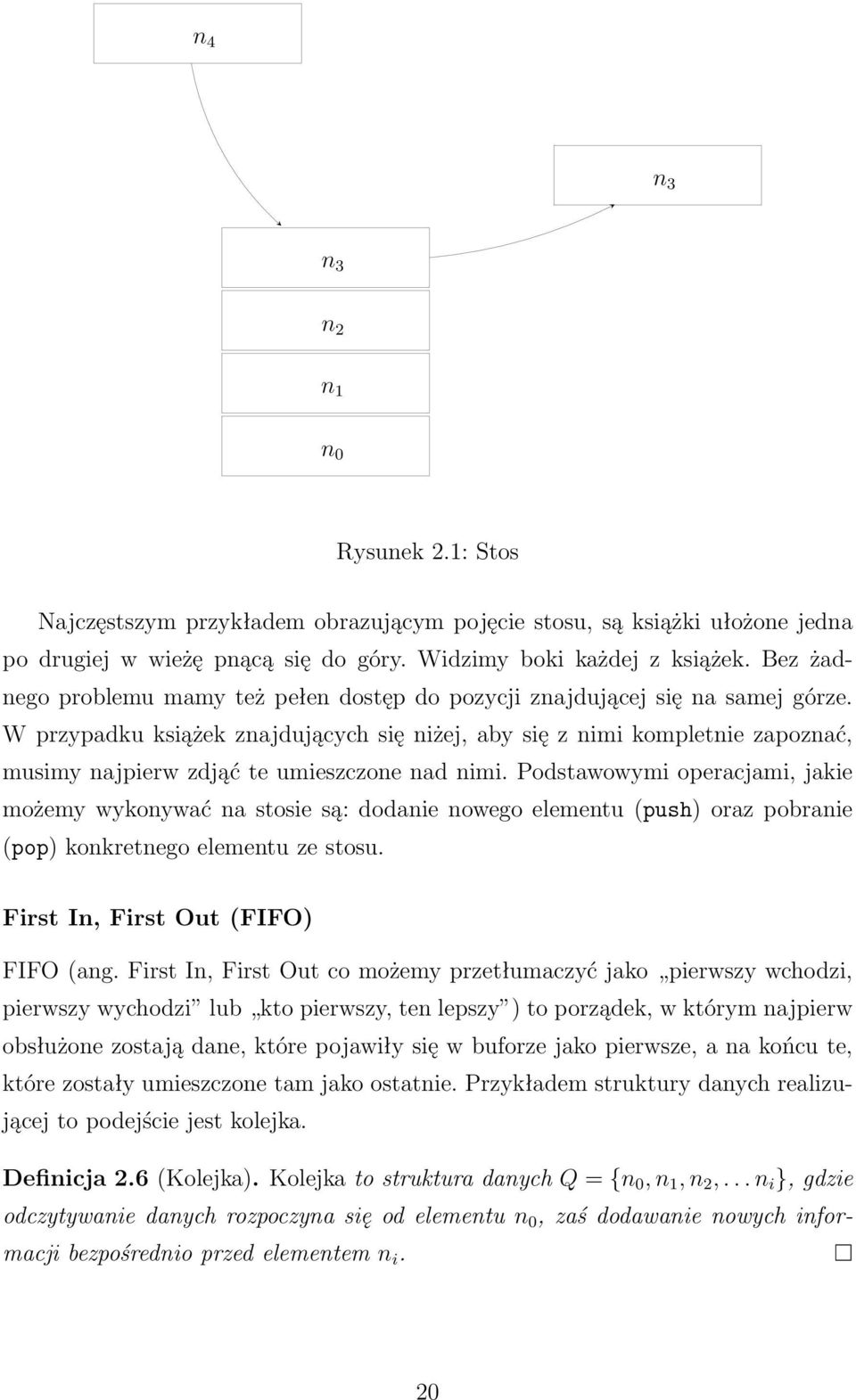 W przypadku książek znajdujących się niżej, aby się z nimi kompletnie zapoznać, musimy najpierw zdjąć te umieszczone nad nimi.