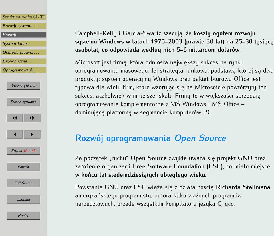 Jej strategia rynkowa, podstawą której są dwa produkty: system operacyjny Windows oraz pakiet biurowy Office jest typowa dla wielu firm, które wzorując się na Microsofcie powtórzyły ten sukces,