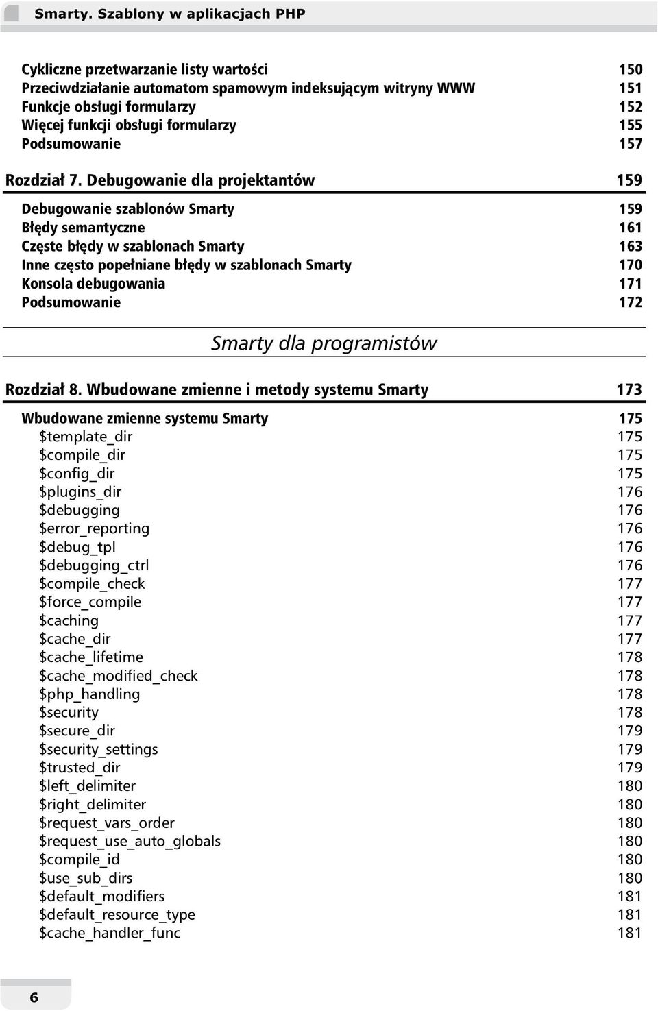 155 Podsumowanie 157 Rozdział 7.