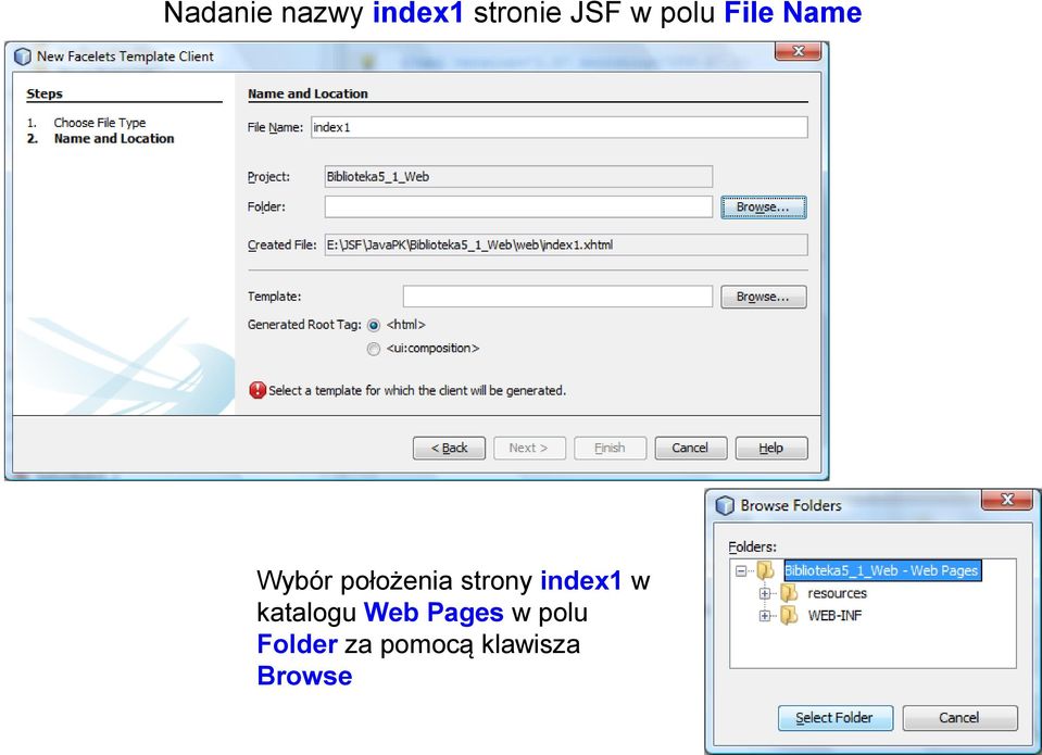 strony index1 w katalogu Web Pages