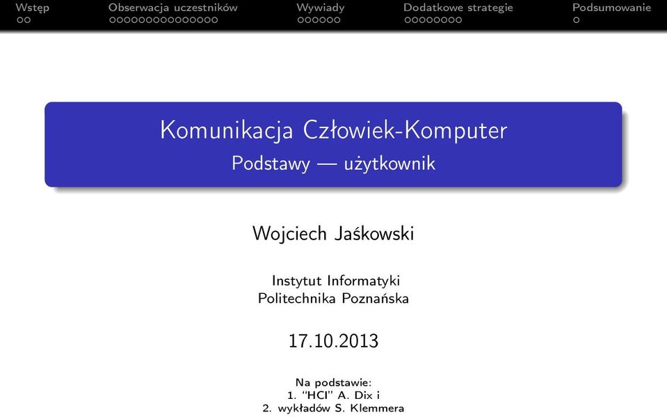 Informatyki Politechnika Poznańska 17.10.