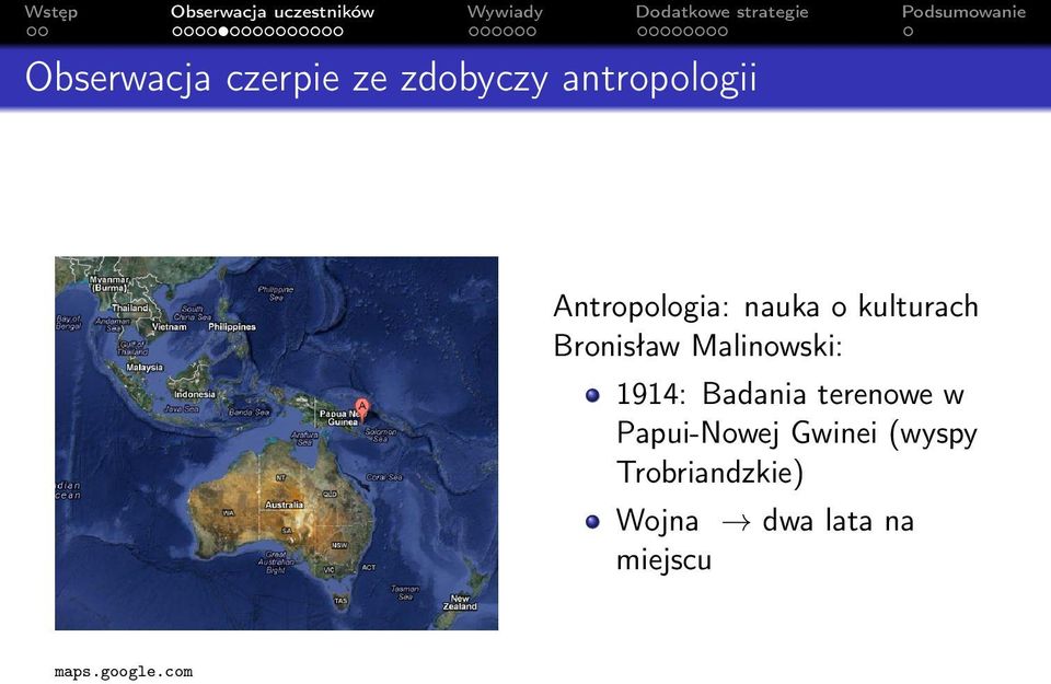 Malinowski: 1914: Badania terenowe w Papui-Nowej