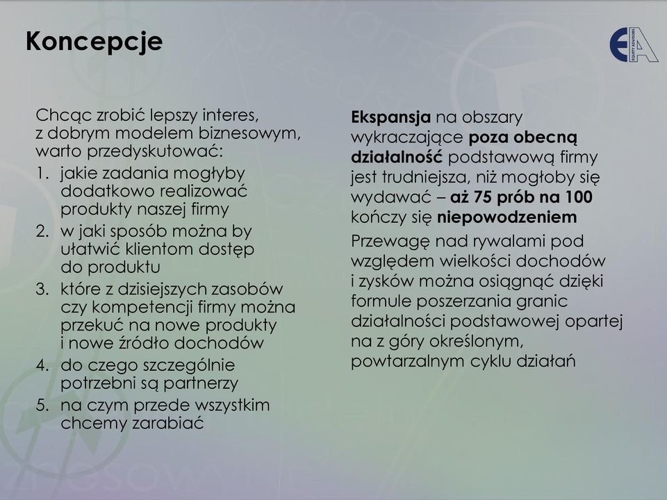 do czego szczególnie potrzebni są partnerzy 5.