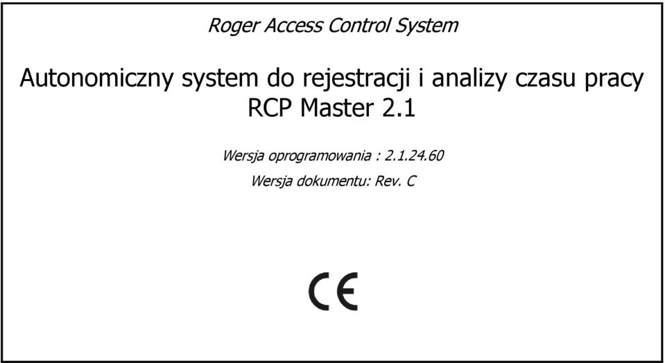 analizy czasu pracy RCP Master 2.