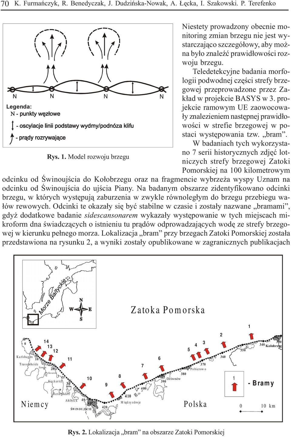 Teledetekcyjne badania orfologii podwodnej czêœci strefy brzegowej przeprowadzone przez Zak³ad w projekcie BASYS w 3.