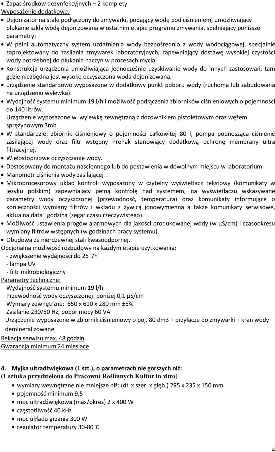 laboratoryjnych, zapewniający dostawę wysokiej czystości wody potrzebnej do płukania naczyń w procesach mycia.