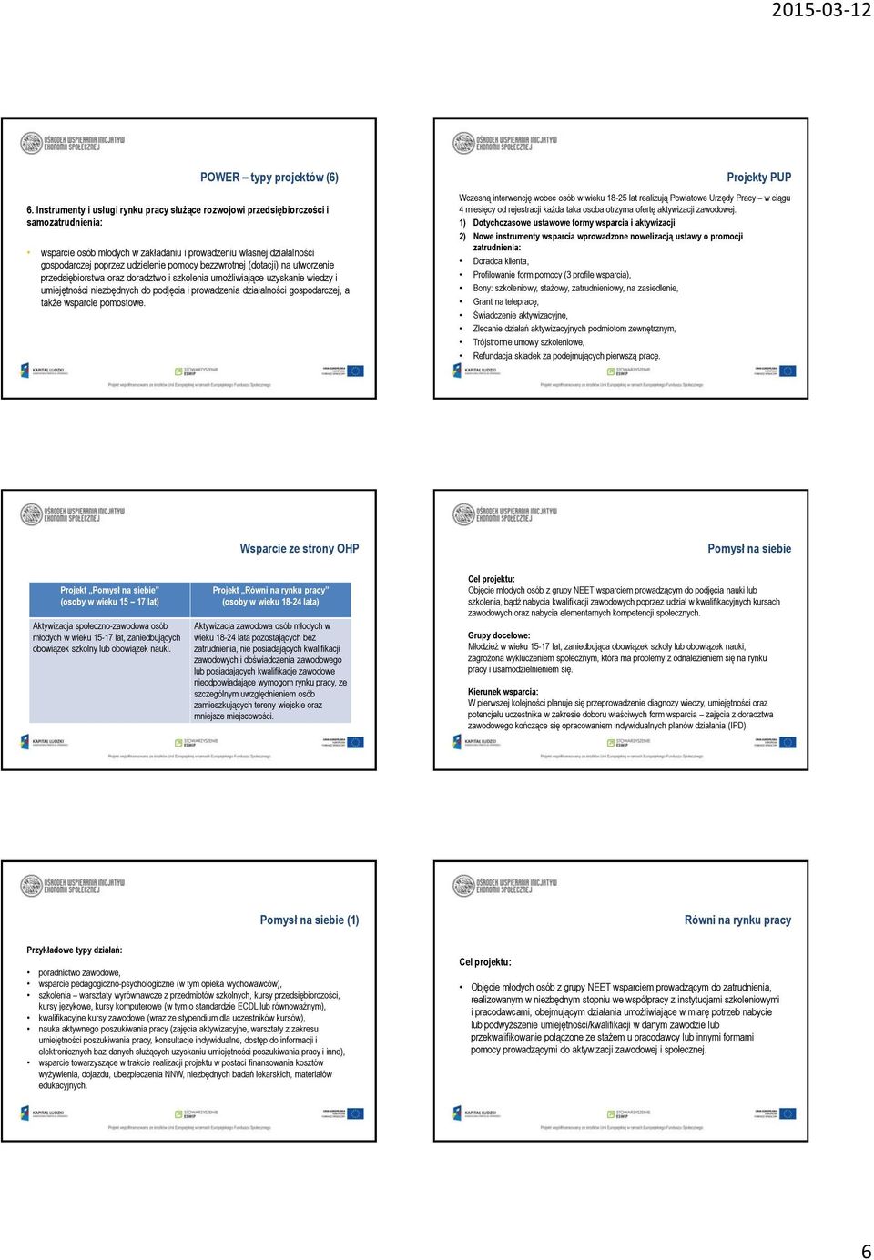 bezzwrotnej (dotacji) na utworzenie przedsiębiorstwa oraz doradztwo i szkolenia umożliwiające uzyskanie wiedzy i umiejętności niezbędnych do podjęcia i prowadzenia działalności gospodarczej, a także