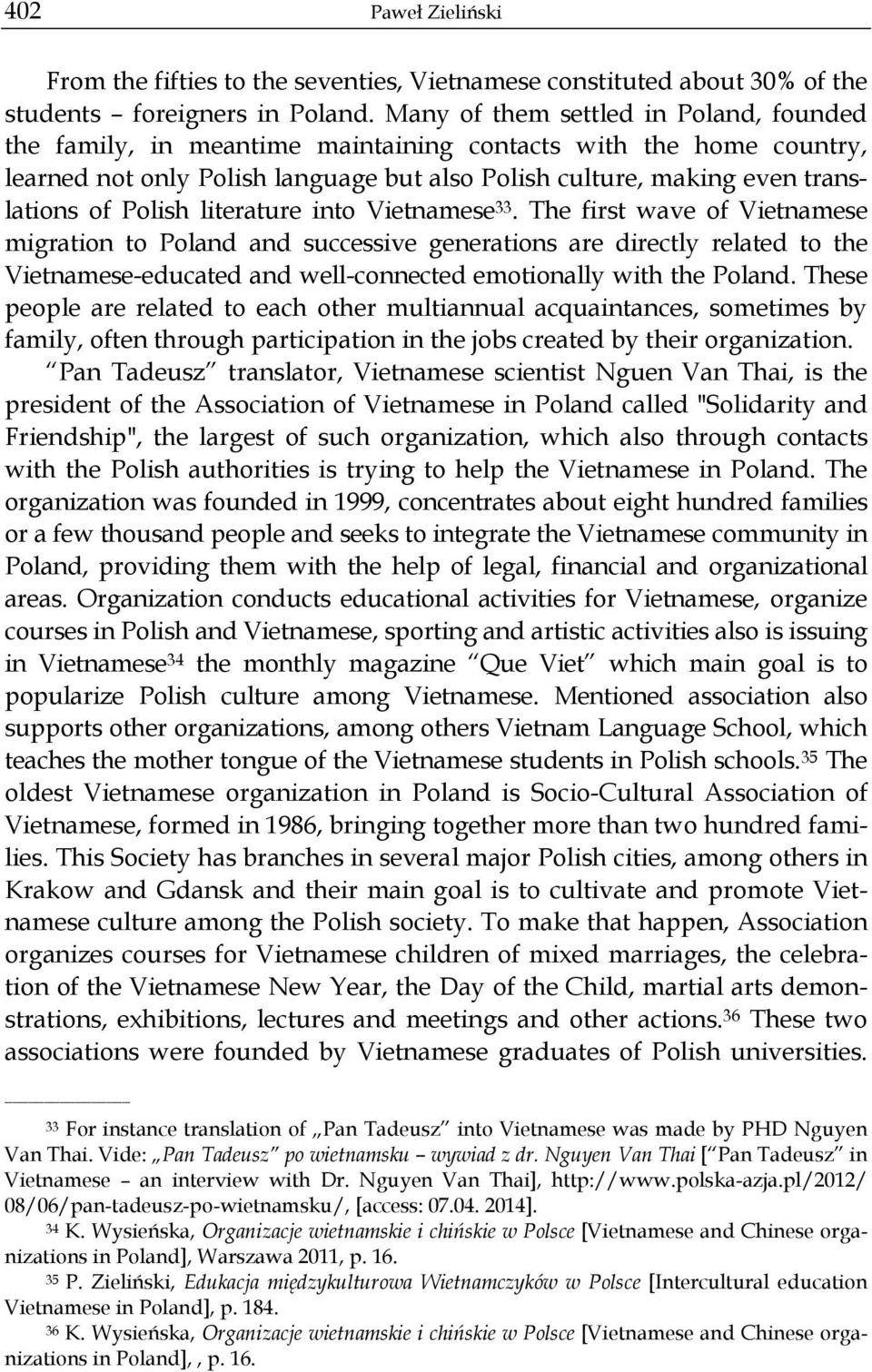 Polish literature into Vietnamese 33.