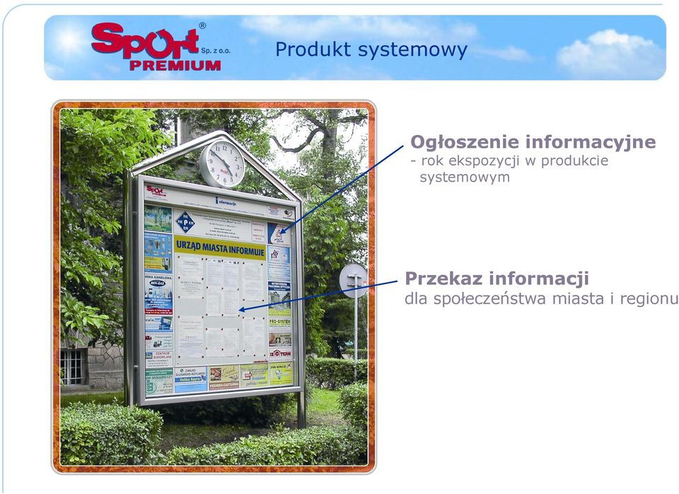 produkcie systemowym Przekaz