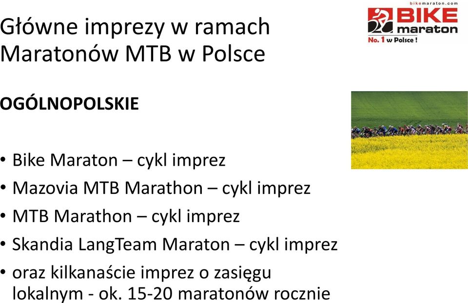 Marathon cykl imprez Skandia LangTeam Maraton cykl imprez oraz