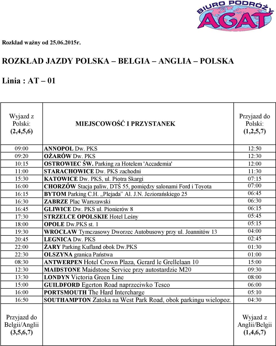 Parking za Hotelem 'Accademia' 12:00 11:00