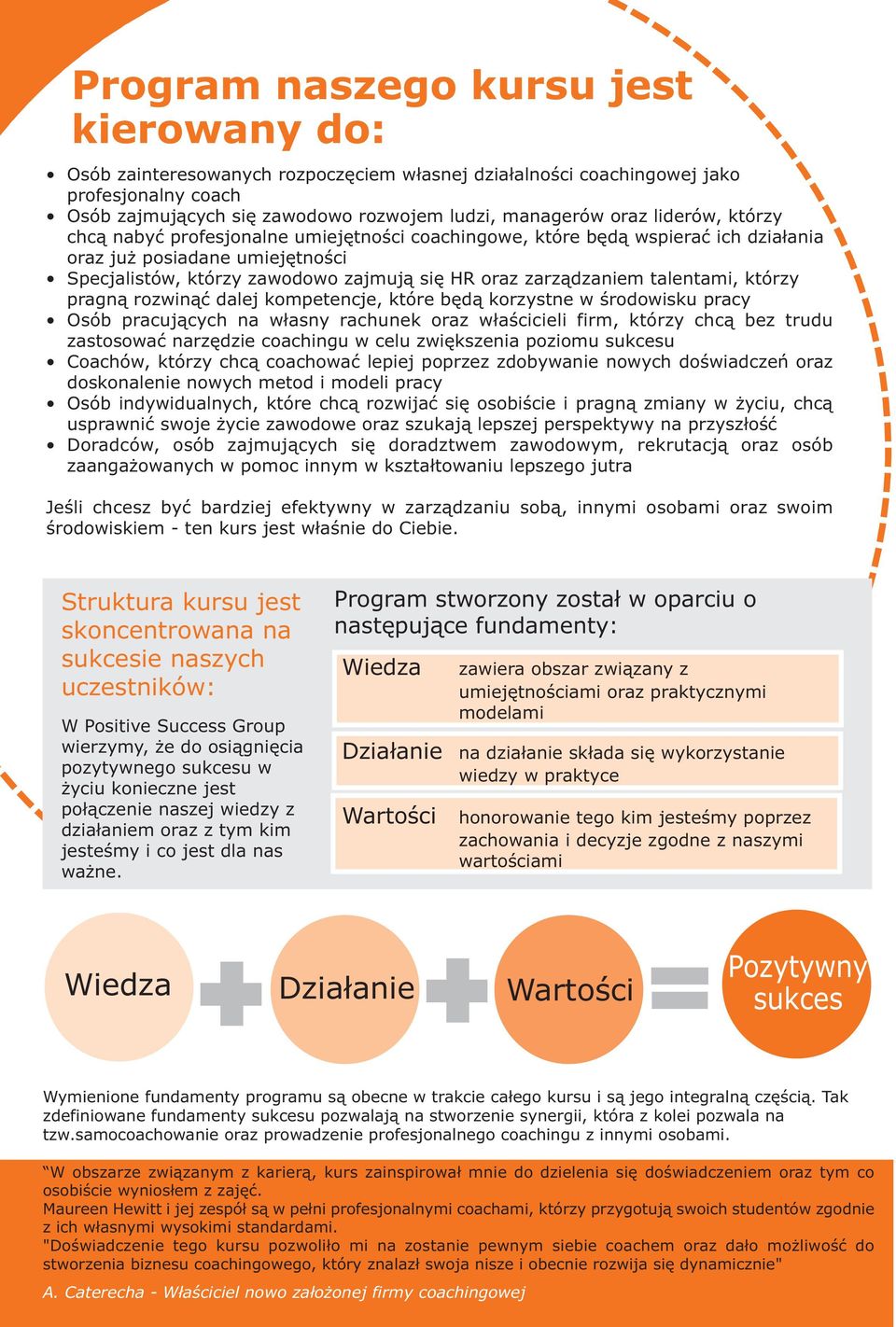 talentami, którzy pragną rozwinąć dalej kompetencje, które będą korzystne w środowisku pracy Osób pracujących na własny rachunek oraz właścicieli firm, którzy chcą bez trudu zastosować narzędzie