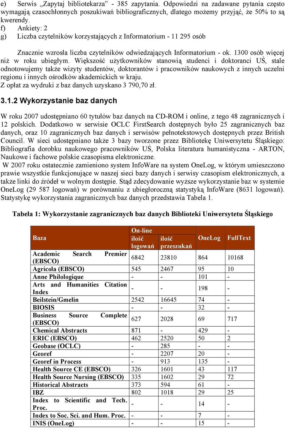 Większość użytkowników stanowią studenci i doktoranci UŚ, stale odnotowujemy także wizyty studentów, doktorantów i pracowników naukowych z innych uczelni regionu i innych ośrodków akademickich w