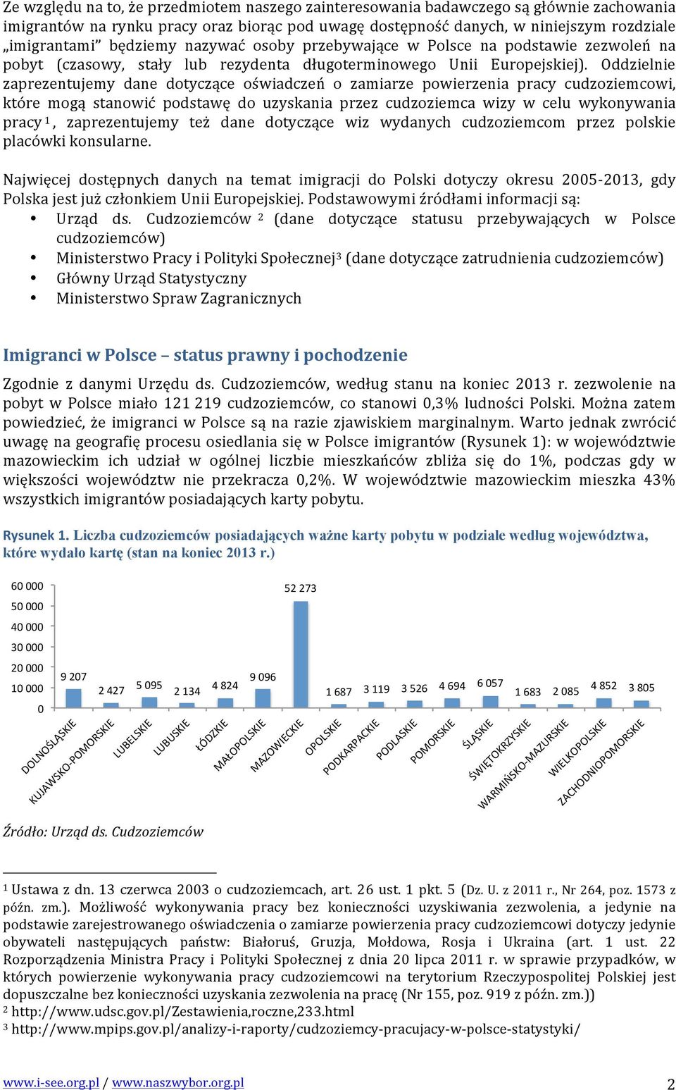 Oddzielnie zaprezentujemy dane dotyczące oświadczeń o zamiarze powierzenia pracy cudzoziemcowi, które mogą stanowić podstawę do uzyskania przez cudzoziemca wizy w celu wykonywania pracy 1,