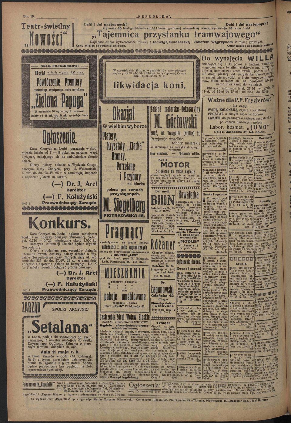 głónych. Ceny mejsc specjalne znżone. Ceny mejsc specjalne zn Kasa Chorych m. Łodz poszukuje śródmeścu lokalu od 7 8 poko na parterze, zgl. I pętrze, nadającego sę na ambulatorum chorób dzec.