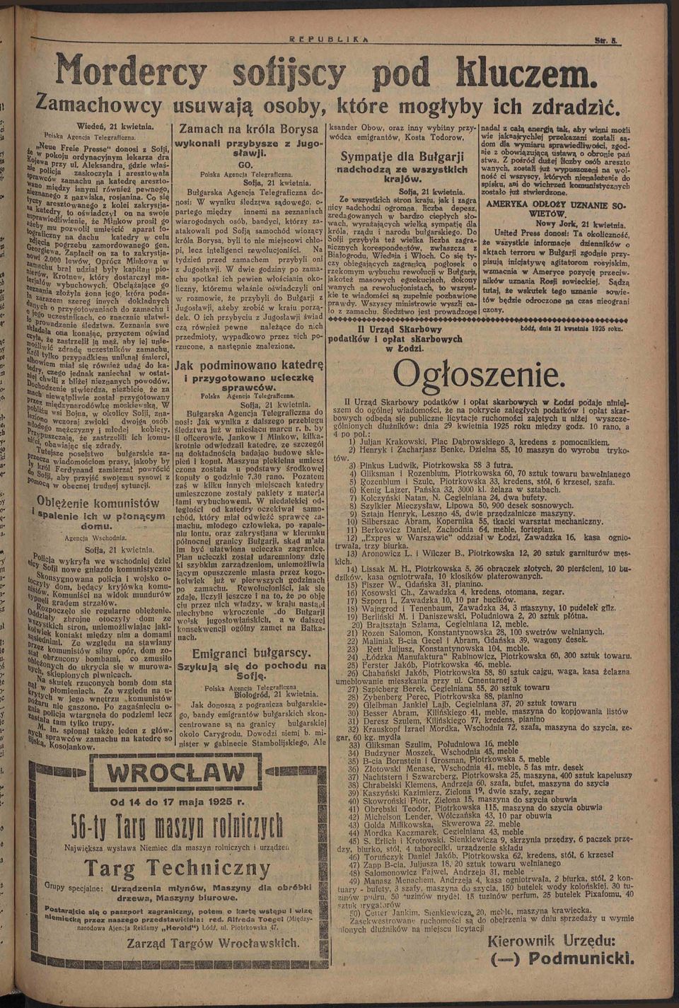 Aleksandra, gdze łaś- 8 Spra ' a zaskoczyła aresztoała 1C *an z a m a c r ł U na katedrę aresztonezn m ' s< * z y "nnym róneż penego, tycz c^ a n z nazska, rosjanna.