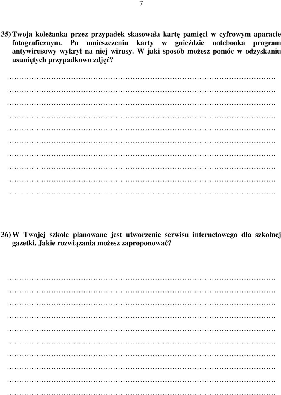 Po umieszczeniu karty w gnieździe notebooka program antywirusowy wykrył na niej wirusy.