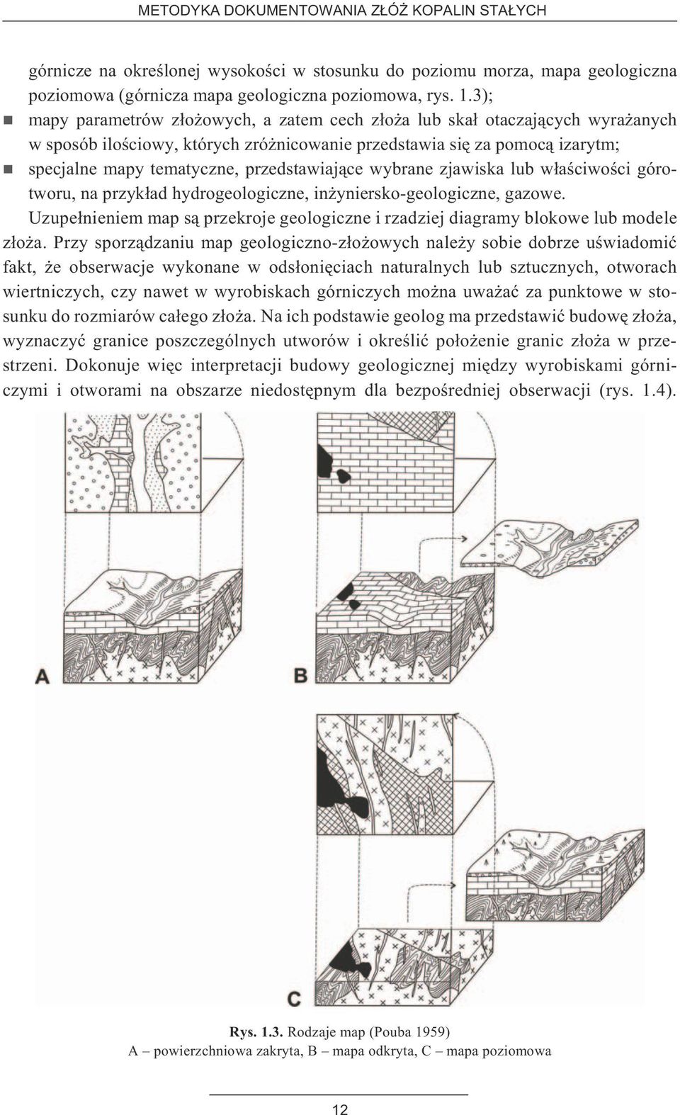 przedstawiaj¹ce wybrane zjawiska lub w³aœciwoœci górotworu, na przyk³ad hydrogeologiczne, in yniersko-geologiczne, gazowe.