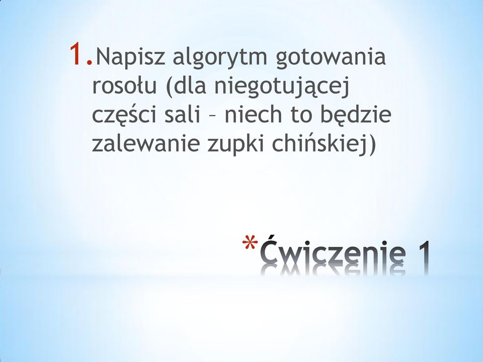 części sali niech to będzie