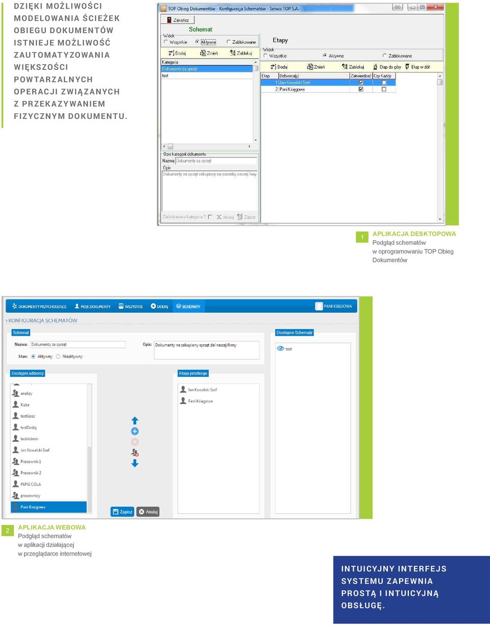 APLIKACJA DESKTOPOWA Podgląd schematów w oprogramowaniu TOP Obieg Dokumentów 2 Podgląd schematów w