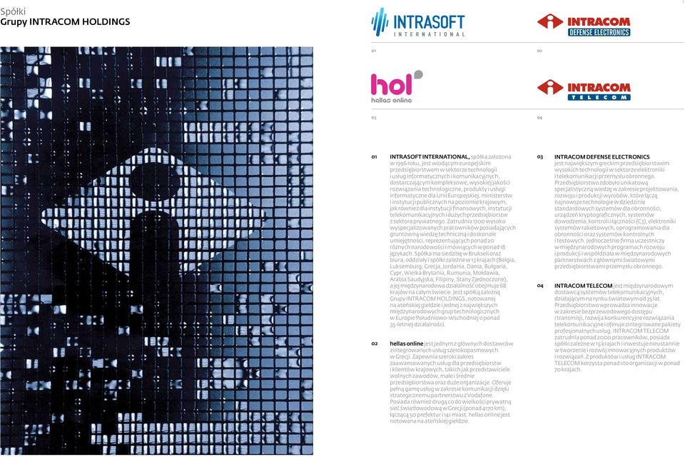 dla instytucji finansowych, instytucji telekomunikacyjnych i dużych przedsiębiorstw z sektora prywatnego.