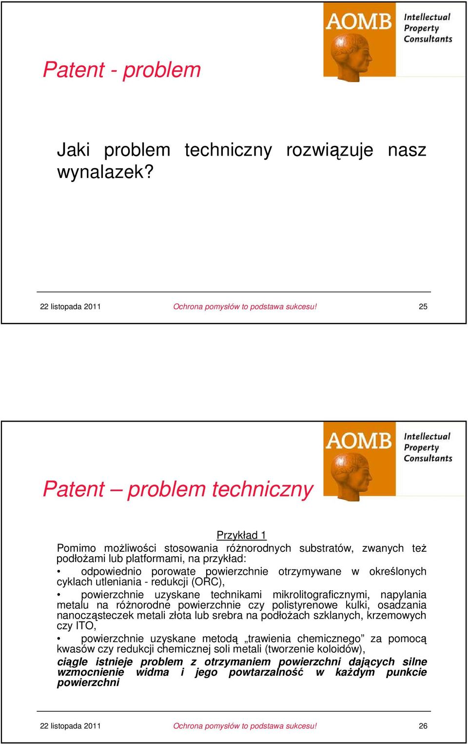 określonych cyklach utleniania - redukcji (ORC), u powierzchnie uzyskane technikami mikrolitograficznymi, napylania metalu na róŝnorodne powierzchnie czy polistyrenowe kulki, osadzania nanocząsteczek