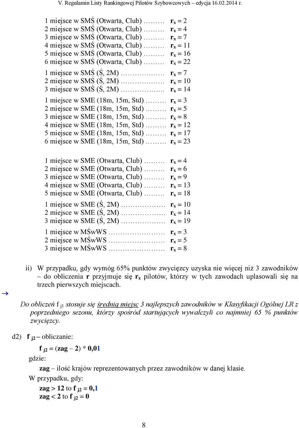 r x = 14 1 miejsce w SME (18m, 15m, Std) r x = 3 2 miejsce w SME (18m, 15m, Std) r x = 5 3 miejsce w SME (18m, 15m, Std) r x = 8 4 miejsce w SME (18m, 15m, Std) r x = 12 5 miejsce w SME (18m, 15m,