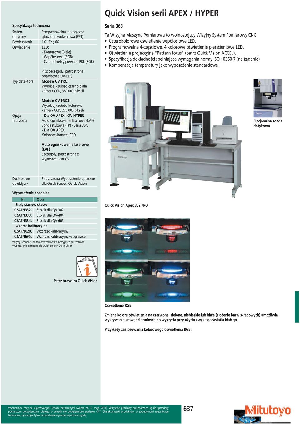 Maszyna Pomiarowa to wolnostojący Wizyjny System Pomiarowy CNC Czterokolorowe oświetlenie współosiowe LED. Programowalne 4-częściowe, 4-kolorowe oświetlenie pierścieniowe LED.