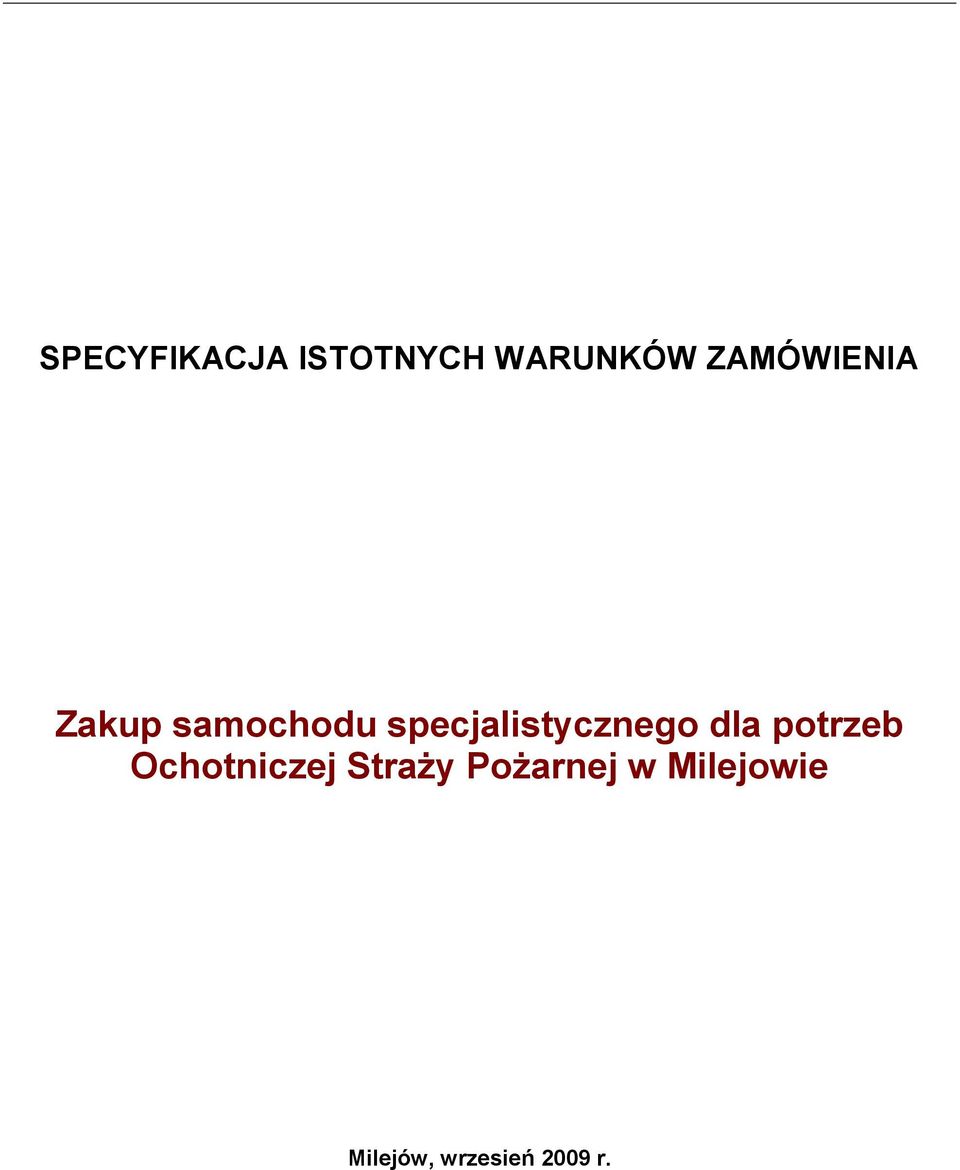 specjalistycznego dla potrzeb