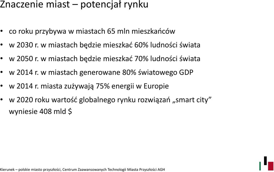 w miastach będzie mieszkać 70% ludności świata w 2014 r.