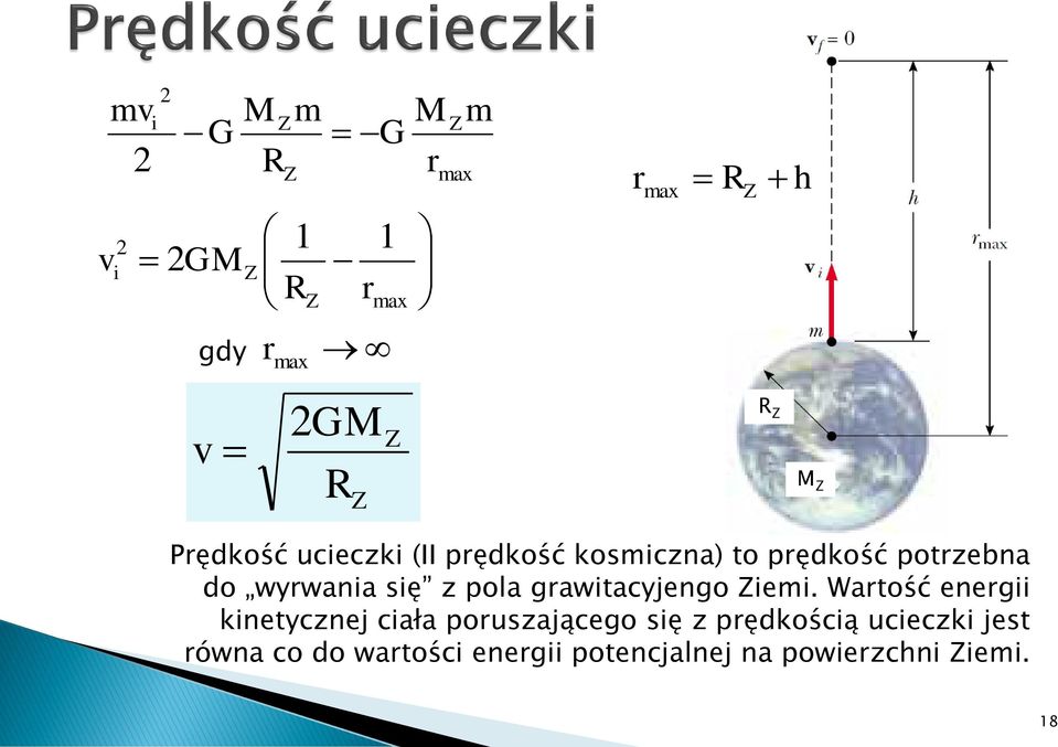 z pola gawtacyjengo em.